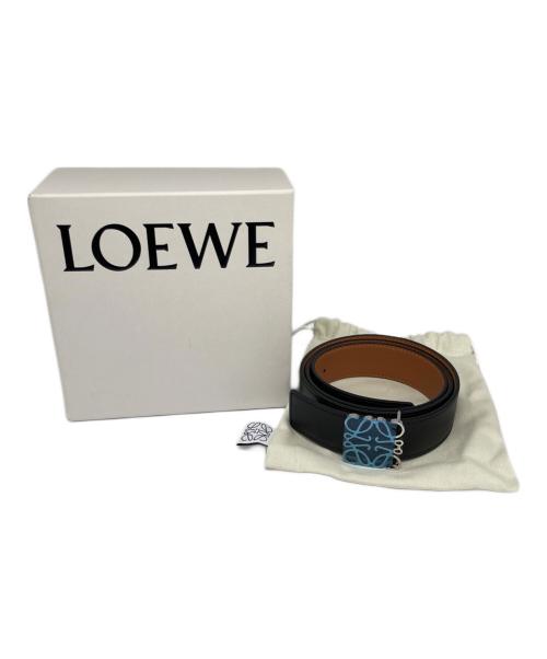LOEWE（ロエベ）LOEWE (ロエベ) リバーシブル アナグラムベルト ブラック サイズ:95/38の古着・服飾アイテム