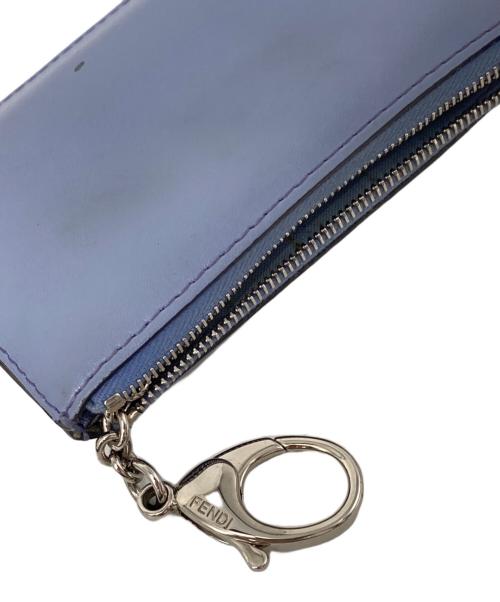 FENDI（フェンディ）FENDI (フェンディ) マルチスタッズ ジッピーコインケース パープルの古着・服飾アイテム