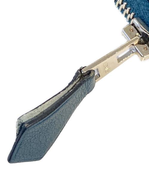 HERMES（エルメス）HERMES (エルメス) アザップロングクラシック 刺繍 長財布 ダークグリーンの古着・服飾アイテム