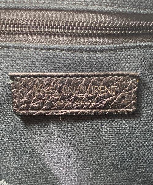 Yves Saint Laurent（イヴサンローラン）Yves Saint Laurent (イヴサンローラン) キャンバスショルダーバッグ ブラックの古着・服飾アイテム