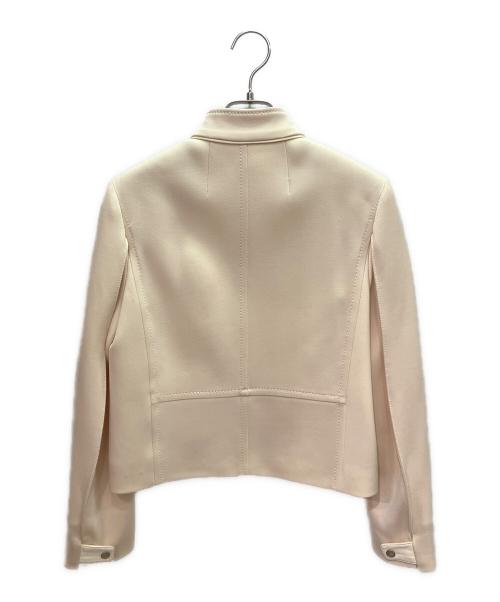 HERMES（エルメス）HERMES (エルメス) セリエボタン ジップアップジャケット ベージュ サイズ:36の古着・服飾アイテム