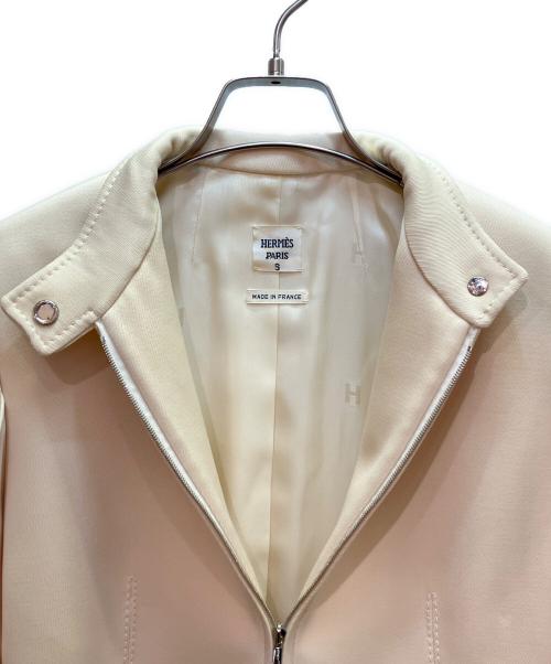 HERMES（エルメス）HERMES (エルメス) セリエボタン ジップアップジャケット ベージュ サイズ:36の古着・服飾アイテム