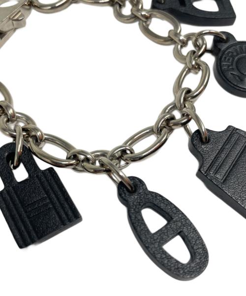 HERMES（エルメス）HERMES (エルメス) アミュレット5バッグチャームキーホルダー ブラック×シルバーの古着・服飾アイテム
