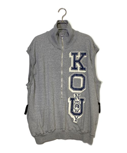 KAPITAL（キャピタル）KAPITAL (キャピタル) 裏毛ハーフZIPベスト グレー サイズ:4の古着・服飾アイテム