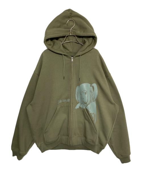 PALACE（パレス）PALACE (パレス) Death Note Misa Hood カーキ サイズ:XLの古着・服飾アイテム
