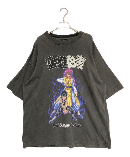 THE SUGAR PUNCH（シュガーパンチ）THE SUGAR PUNCH (シュガーパンチ) 幽遊白書 (ユウユウハクショ) S/S T-SHIRTS ブラック サイズ:XLの古着・服飾アイテム