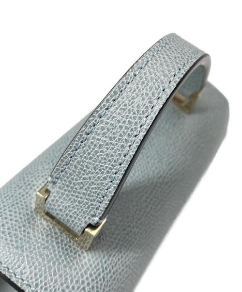 Valextra（ヴァレクストラ）Valextra (ヴァレクストラ) マイクロイジィデ パウダーブルー サイズ:マイクロの古着・服飾アイテム