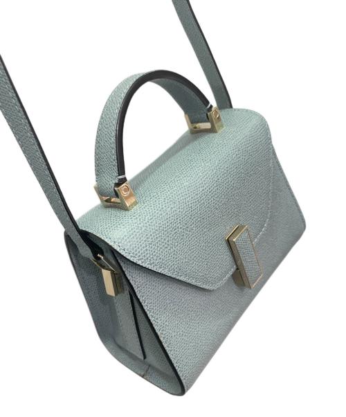 Valextra（ヴァレクストラ）Valextra (ヴァレクストラ) マイクロイジィデ パウダーブルー サイズ:マイクロの古着・服飾アイテム