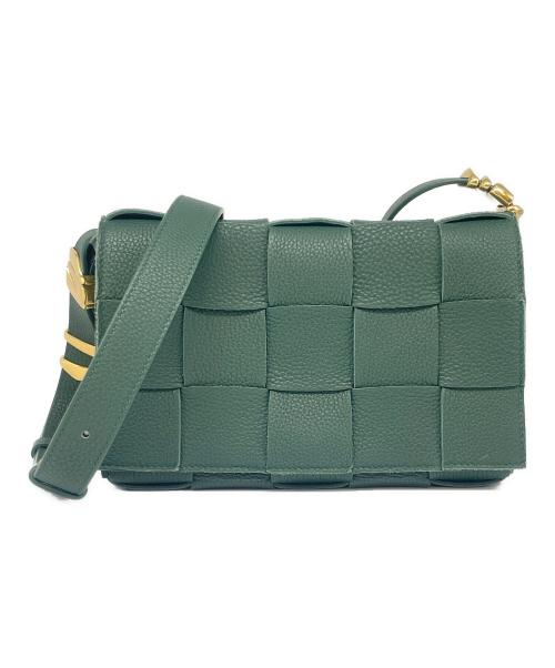 BOTTEGA VENETA（ボッテガベネタ）BOTTEGA VENETA (ボッテガベネタ) クロスボディ ショルダーバッグ グリーン サイズ:クラシックの古着・服飾アイテム
