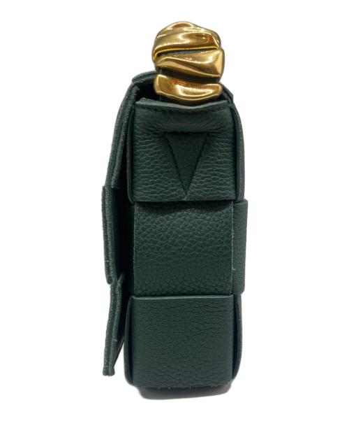 BOTTEGA VENETA（ボッテガベネタ）BOTTEGA VENETA (ボッテガベネタ) クロスボディ ショルダーバッグ グリーン サイズ:クラシックの古着・服飾アイテム