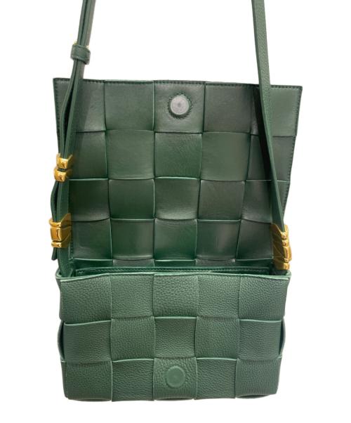 BOTTEGA VENETA（ボッテガベネタ）BOTTEGA VENETA (ボッテガベネタ) クロスボディ ショルダーバッグ グリーン サイズ:クラシックの古着・服飾アイテム