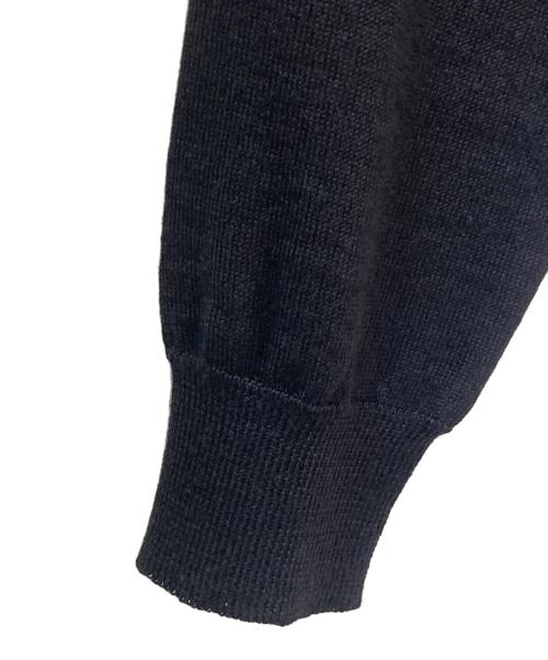 PRADA（プラダ）PRADA (プラダ) ニット切替プリーツワンピース ブラック サイズ:36の古着・服飾アイテム