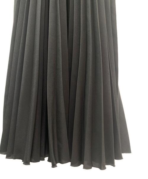 PRADA（プラダ）PRADA (プラダ) ニット切替プリーツワンピース ブラック サイズ:36の古着・服飾アイテム