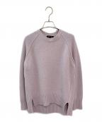 DRAWERドゥロワー）の古着「7G天竺編みクルーネックニット」｜ラベンダー系