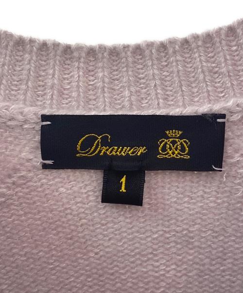 DRAWER（ドゥロワー）DRAWER (ドゥロワー) 7G天竺編みクルーネックニット ラベンダー系 サイズ:１の古着・服飾アイテム