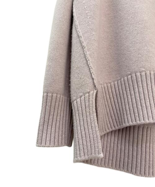 DRAWER（ドゥロワー）DRAWER (ドゥロワー) 7G天竺編みクルーネックニット ラベンダー系 サイズ:１の古着・服飾アイテム