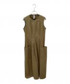 MAISON RABIH KAYROUZメゾン・ラビ・カイルー）の古着「ノースリーブワンピース」｜カーキ
