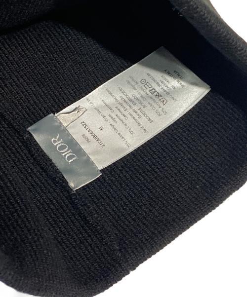 Christian Dior（クリスチャン ディオール）Christian Dior (クリスチャン ディオール) アトリエロゴニット帽 ブラック サイズ:Mの古着・服飾アイテム