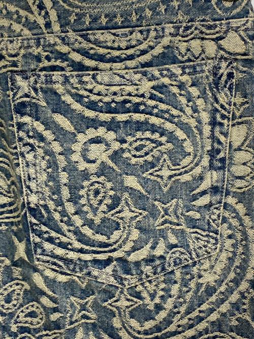SUPREME（シュプリーム）SUPREME (シュプリーム) Bandana Jacquard Baggy Jean インディゴ サイズ:XLの古着・服飾アイテム