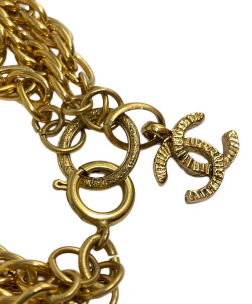 CHANEL（シャネル）CHANEL (シャネル) ココマーク コインチャームブレスレット ゴールドの古着・服飾アイテム