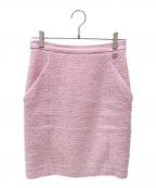 CHANELシャネル）の古着「ツイードスカート」｜ピンク