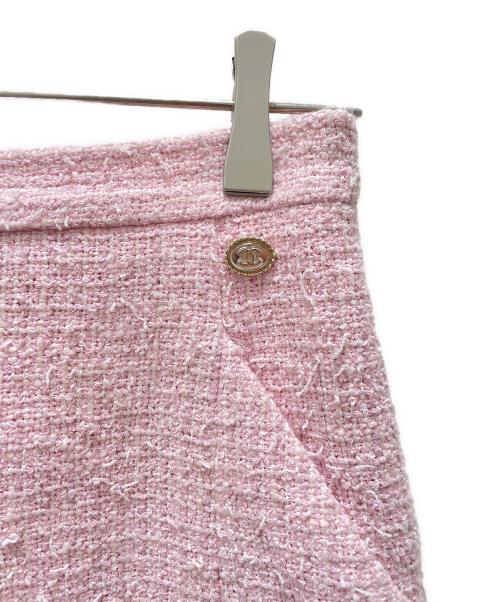 CHANEL（シャネル）CHANEL (シャネル) ツイードスカート ピンク サイズ:38の古着・服飾アイテム