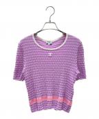 CHANELシャネル）の古着「ココマーク半袖カットソー」｜ラベンダー