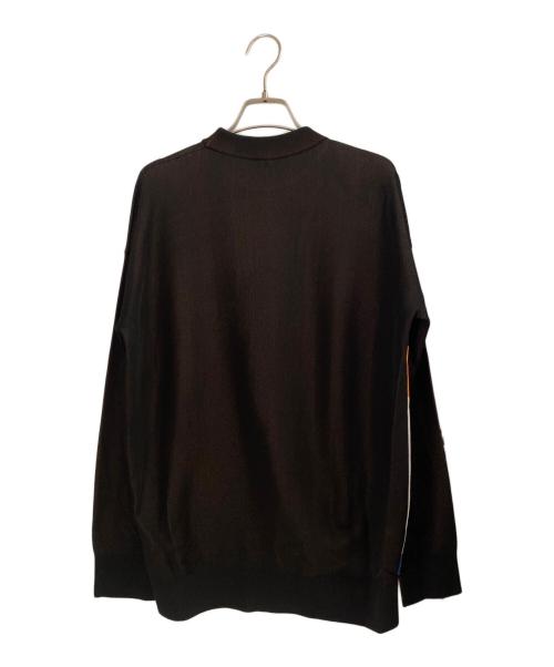 LOEWE（ロエベ）LOEWE (ロエベ) 22AW グラフィックプリントジャガードセーター ブラック×オレンジ サイズ:XSの古着・服飾アイテム