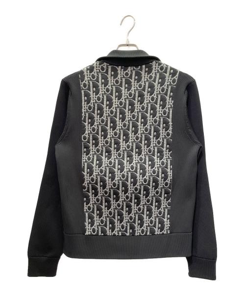 DIOR HOMME（ディオール オム）DIOR HOMME (ディオール オム) オブリーク柄ジップアップジャケット ブラック サイズ:Ｍの古着・服飾アイテム
