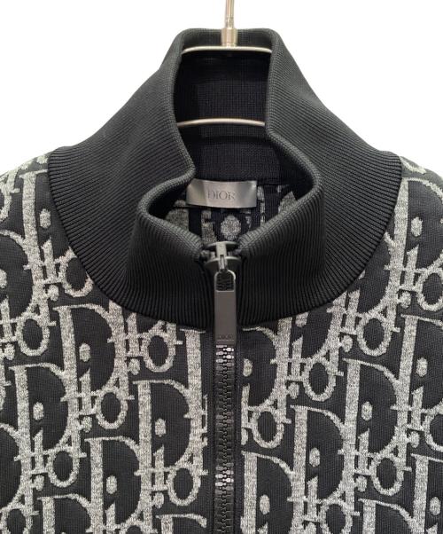 DIOR HOMME（ディオール オム）DIOR HOMME (ディオール オム) オブリーク柄ジップアップジャケット ブラック サイズ:Ｍの古着・服飾アイテム