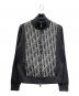 DIOR HOMME（ディオール オム）の古着「オブリーク柄ジップアップジャケット」｜ブラック