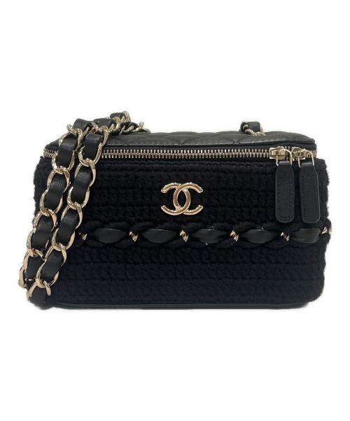 CHANEL（シャネル）CHANEL (シャネル) チェーンショルダーバニティバッグ ブラックの古着・服飾アイテム