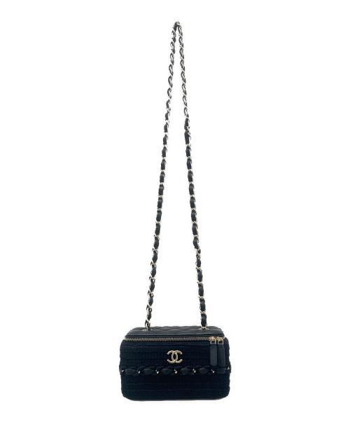 CHANEL（シャネル）CHANEL (シャネル) チェーンショルダーバニティバッグ ブラックの古着・服飾アイテム