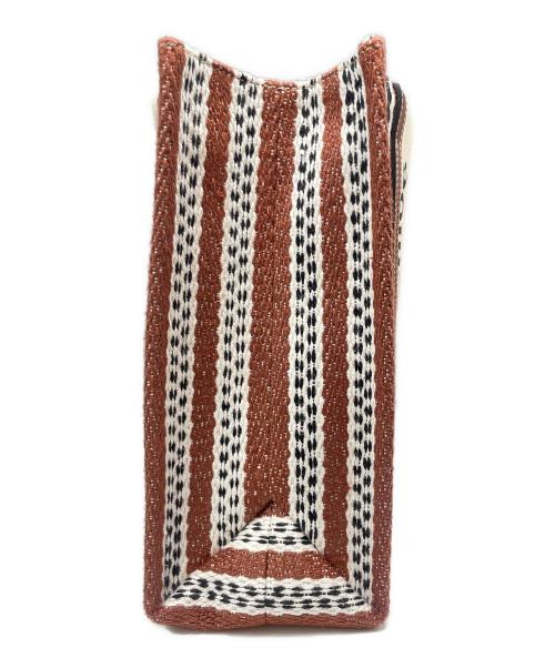 Chloe（クロエ）Chloe (クロエ) WOODYトートバッグ ブラウン×ホワイト サイズ:MEDIUMの古着・服飾アイテム