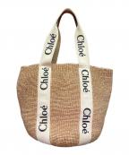 Chloe×Mifukoクロエ×ミフコ）の古着「WOODY Large Basket Bag」｜ベージュ