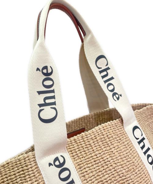 Chloe（クロエ）Chloe (クロエ) Mifuko (ミフコ) WOODY Large Basket Bag ベージュ サイズ:ラージの古着・服飾アイテム