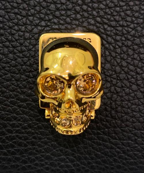 ALEXANDER McQUEEN（アレキサンダーマックイーン）ALEXANDER McQUEEN (アレキサンダーマックイーン) スカルウォレットチェーンバッグ ブラックの古着・服飾アイテム