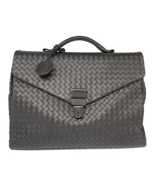 BOTTEGA VENETA（ボッテガベネタ）BOTTEGA VENETA (ボッテガベネタ) イントレチャートブリーフケース ブラウンの古着・服飾アイテム