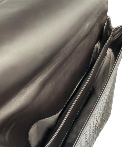 BOTTEGA VENETA（ボッテガベネタ）BOTTEGA VENETA (ボッテガベネタ) イントレチャートブリーフケース ブラウンの古着・服飾アイテム