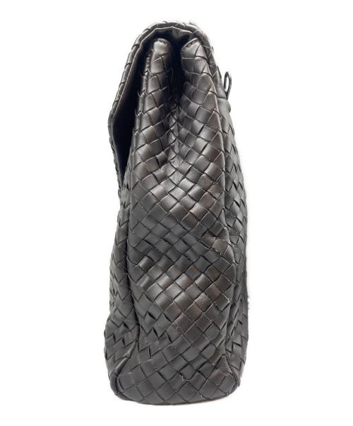 BOTTEGA VENETA（ボッテガベネタ）BOTTEGA VENETA (ボッテガベネタ) イントレチャートブリーフケース ブラウンの古着・服飾アイテム