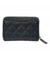 CHANEL (シャネル) ラウンドジップ コンパクトウォレット ブラック：70000円