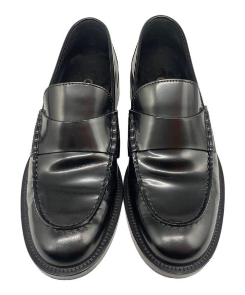 CHANEL（シャネル）CHANEL (シャネル) CHANELロゴ レザーローファー ブラック サイズ:37cの古着・服飾アイテム