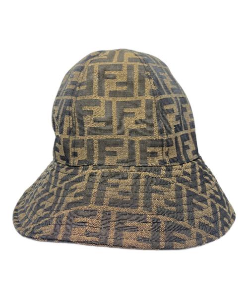 FENDI（フェンディ）FENDI (フェンディ) ズッカ柄バケットハット ブラウン サイズ:Sの古着・服飾アイテム