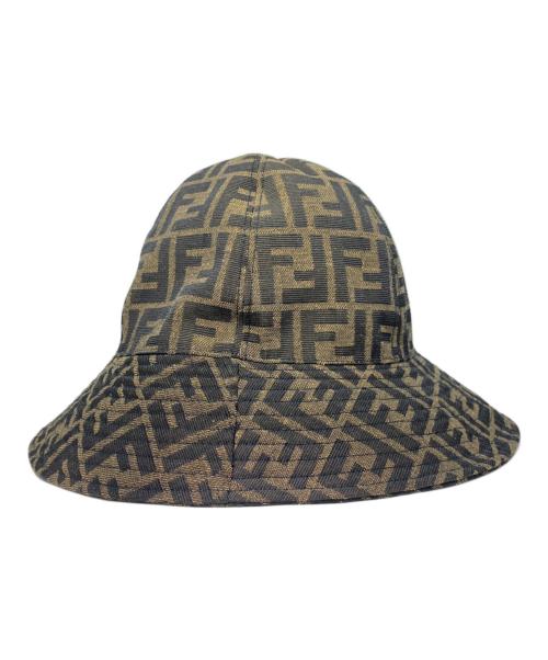 FENDI（フェンディ）FENDI (フェンディ) ズッカ柄バケットハット ブラウン サイズ:Sの古着・服飾アイテム