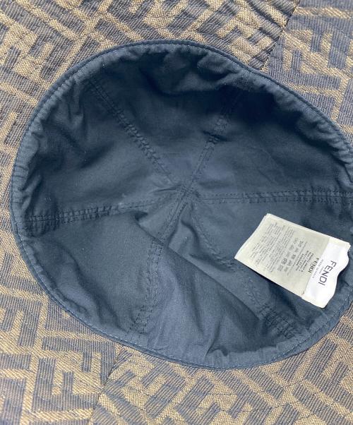 FENDI（フェンディ）FENDI (フェンディ) ズッカ柄バケットハット ブラウン サイズ:Sの古着・服飾アイテム
