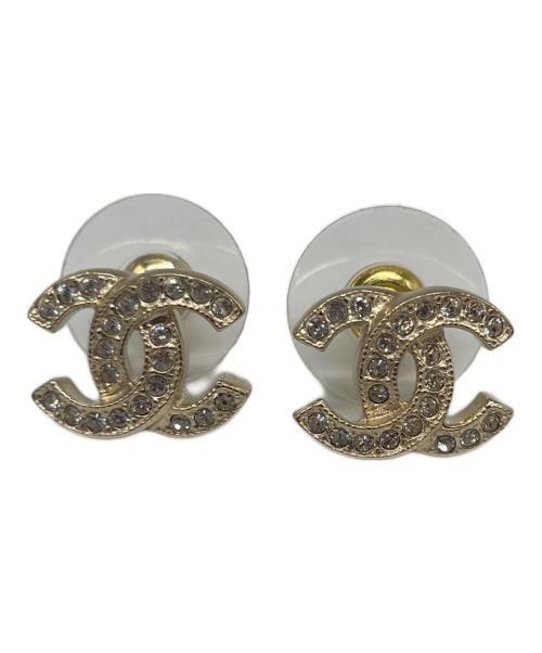 CHANEL（シャネル）CHANEL (シャネル) ココマーク ビジューピアス ゴールドの古着・服飾アイテム