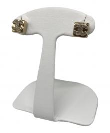 CHANEL（シャネル）の古着「ココマーク スクエア ピアス」｜ゴールド