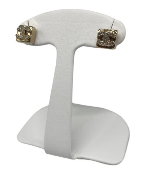 CHANEL（シャネル）CHANEL (シャネル) ココマーク スクエア ピアス ゴールドの古着・服飾アイテム