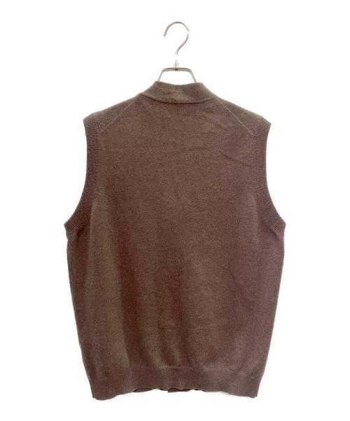BRUNELLO CUCINELLI（ブルネロクチネリ）BRUNELLO CUCINELLI (ブルネロクチネリ) カシミヤニットベスト ブラウン サイズ:48の古着・服飾アイテム