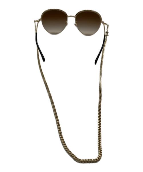 CHANEL（シャネル）CHANEL (シャネル) パントシェイプ ゴージャスサングラス ブラック サイズ:55□17 135の古着・服飾アイテム